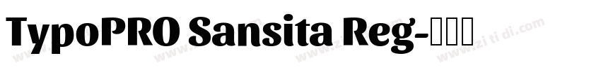 TypoPRO Sansita Reg字体转换